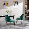 thumbnail image 7 of Yesurprise Dining Chairs Set of 2, Upholstered Dining Chair with Golden Metal Legs, Hardwood Frame, Ergonomic Backrest, Anti Slip Foot Pads, Kitchen Dining Chair for Restaurant, 7 of 7