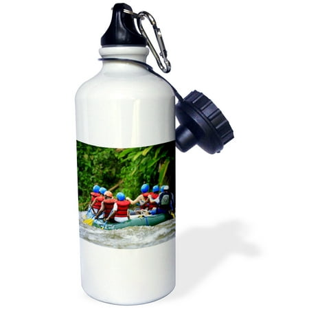 3dRose White water rafting, Sarapiqui River, Costa Rica - SA22 MPR0029 - Maresa Pryor, Sports Water Bottle, (Best White Water Rafting In California)