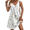 thumbnail image 2 of Zeagoo Women's Casual Tshirt Dress with Pockets Summer Flowy Beach Dresses V Neck Women Sleeveless Tank Dress Short Mini Sundresses, 2 of 5