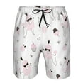 thumbnail image 4 of Kdxio Cute Poodle Dog Pattern Mens Casual Shorts - Drawstring Summer Beach Sports Shorts for Men, 4 of 9