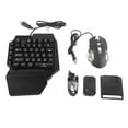 thumbnail image 1 of Clavier de Jeu Mécanique, Clavier de Jeu de Demi-Main Mini-Clavier de Jeu et Souris et Adaptateur de Clavier Finement Réglés, 1 of 8