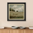 thumbnail image 2 of IDEA4WALL Premium Frame Wall Art Countryside Forest Tree Field Vintage Print Antique Nature Wilderness Illustrations Fine Art Retro Historic Wall Decor for Living Room, Office - 26"x26" Black, 2 of 5