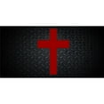 thumbnail image 1 of Red Cross On Black Diamond Photo License Plate, 1 of 1