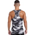 thumbnail image 2 of Hansber Men's Sleeveless Shirt Tank Tops Undershirt Muscle Tee Tops Gym Workout Athletic Bodybuilding Gray L, 2 of 7