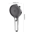 thumbnail image 3 of Booster Shower Handheld Sprayer 13CM Large Panel Outlet Bath Sprayer Head, 3 of 4