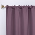 thumbnail image 2 of Bkue Nile Mills Modern, Classic Solid Semi Blackout Curtains, Set of 2, 26" x 63", Wisteria, 2 of 9