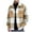 A-Yellow, variant on Mens Flannel Shirts Jackets Casual Button Down Plaid Shackets Jacket Long Sleeve Wool Blend Lapel Outwear Coat with Pockets Fall Fashion Clohtes A-Khaki