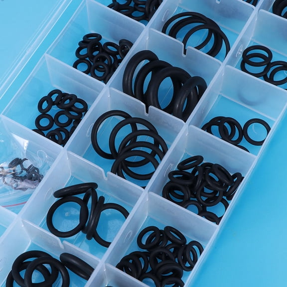 ELAYARD Rubber Gasket Assortment Kit for Car with 225 Durable Gaskets in Black Color for Easy Installation