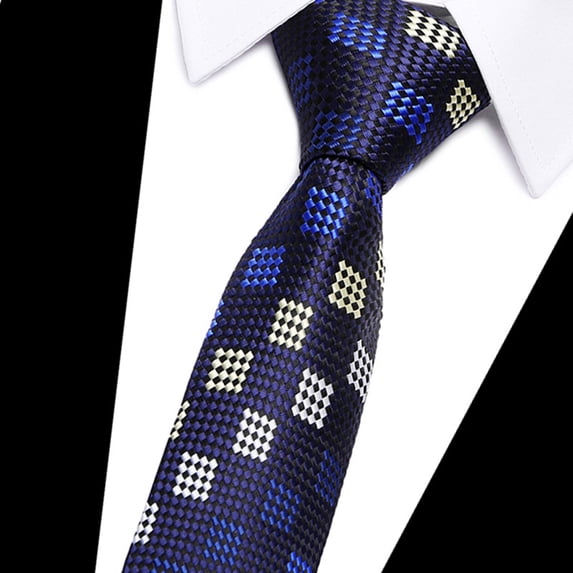 Honrane Business Tie Adjustable Firm Stitching Embroidery Lightweight Groom Tie Decorative Striped Wedding Tie Party Tie 2023 New