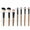 thumbnail image 4 of 24 Pcs Professional Eye Makeup Cosmetics Brush Set with Premium Wooden Handles for Eyeliner, Eye Shadow, Eye Brow, Foundation, Powder Liquid Cream Blending Brush, 4 of 12