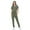 Olive, variant on Ultra Stretch Form Fitting Womens Scrub Set (Olive, X-Small)