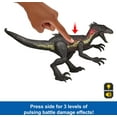 thumbnail image 6 of Jurassic World Ultimate Damage Indoraptor Dinosaur Toy Figure, Damage, Light & Sound Toy, 6 of 9