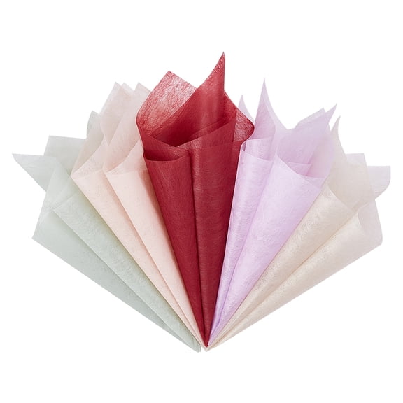 150Pcs 5 Colors Flower Wrapping Paper Cotton Flower Wrapping Gift Wrapping Tissue for DIY Crafts Wedding Centerpieces Gift Packaging 11.4x11.4inch