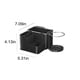 thumbnail image 3 of Xihbxyly Caja de Almacenamiento para Reposabrazos de Coche, Organizador Multifuncional con Compartimento Plegable, Correa de Velcro Ajustable, Compartimentos Grandes y Pequeños, Solución para El Inte, 3 of 7