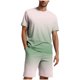 thumbnail image 1 of Blusa de Manga Corta Cuello Redondo Impresión Deportiva Camisa de Ajuste Delgado Poliéster Elástico Cintura Superior para los Hombres, Blusa Casual para el Uso Diario de Verano, 1 of 1