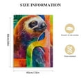 thumbnail image 2 of JEUXUS Sloth Paintings Watercolor Animal Wall Art,Animal Canvas Wall Art Prints for Nursery Bedroom Bathroom Kitchen Home Walls, 2 of 5