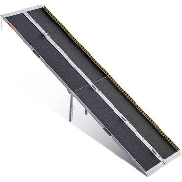 10ft Aluminum Multi-Folding Wheelchair Scooter Mobility Ramp Portable Non-Slip