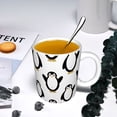 thumbnail image 5 of Yiaed Lovely Penguin Print Ceramics Coffee,Large Handle Design,Extra Large Tea and Coffee Cup for Office and Home Mugs, 5 of 6
