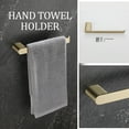 thumbnail image 4 of 5 Piece Stainless Steel Bathroom Towel Rack Set Wall Mount Matte Black Matte, 4 of 5