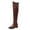 Brown, variant on HAOTAGS Women's Over-The-Knee Boots, Cool Fashion High-Top Fall Low Heel Comfort Boots Brown