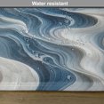 thumbnail image 5 of Ambesonne Blue Place Mats Set of 4, Surreal Oceanic Marble Print, Standard Size, Sky Blue and Off White, 5 of 5