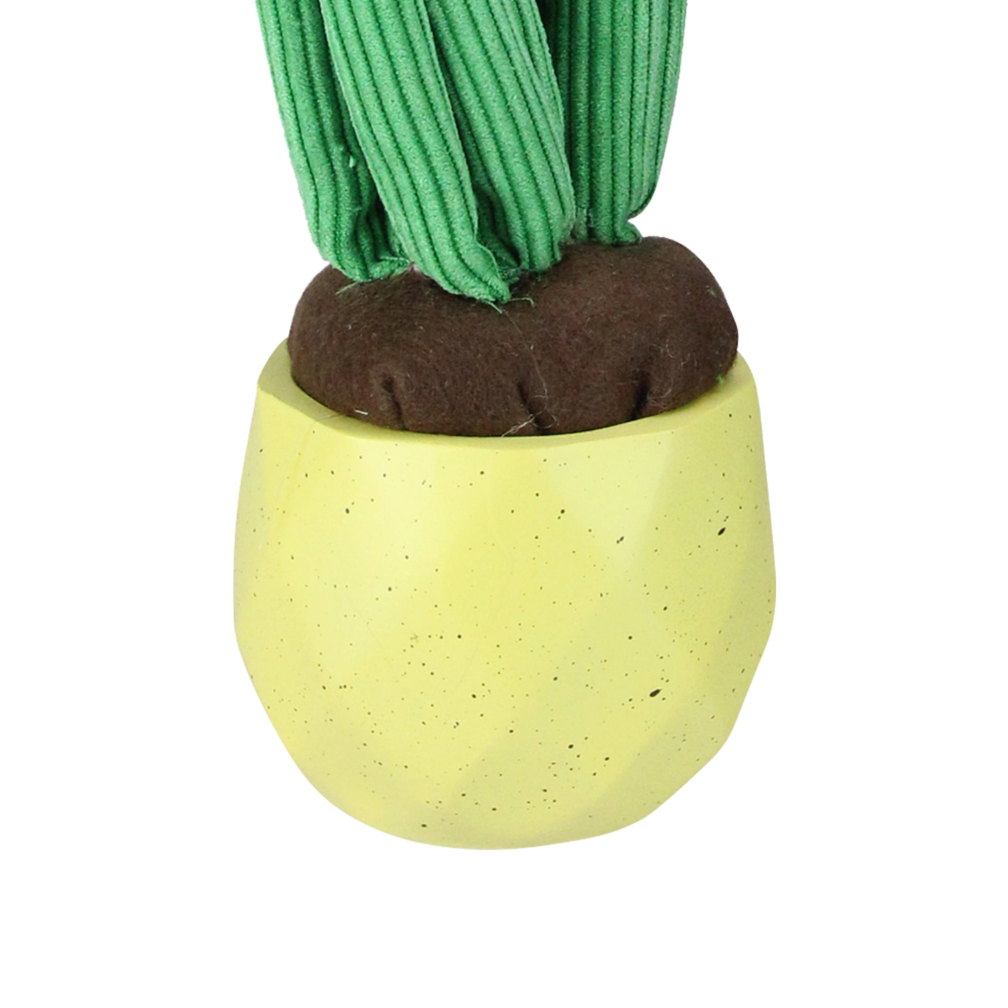 Northlight 10.5" Plush Dual Cactus Artificial Potted Plant Table Top Decoration - Green/Yellow