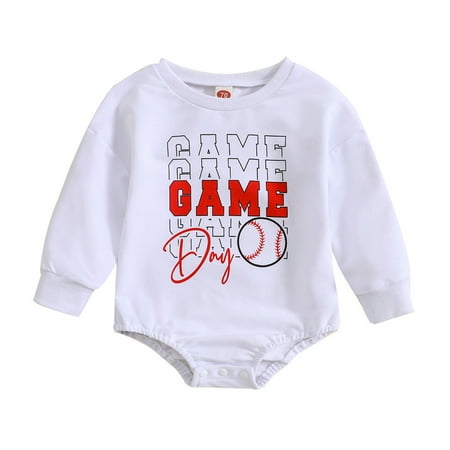 

Honest Baby Onesies Infant Baby Boys Girls Long Sleeve Letter Prints Romper Newborn Kids Clothes Toddler Boy Romper(Color:White Size:12-18 Months)