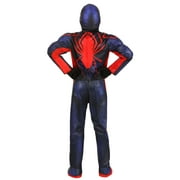 Boys Marvel Miles Morales Spider-Man Qualux Costume by Jazwares - Size Medium