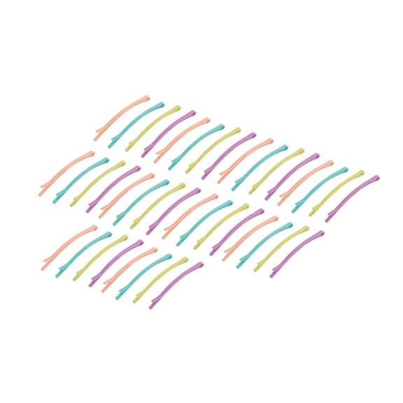 Unique Bargains 40 Pcs Fashion Colorful Hair Clips for Home Multicolor