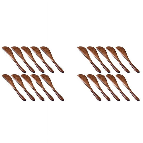 20 Pack Wooden Knife, 6 Inch Condiment Knives Wood Super Kitchen Utensils Jelly Spreader