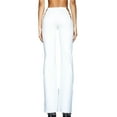 thumbnail image 4 of SUNSIOM Women Cut Out Flare Mid Waist Solid Color Stretch Bell Bottom Pants, 4 of 5