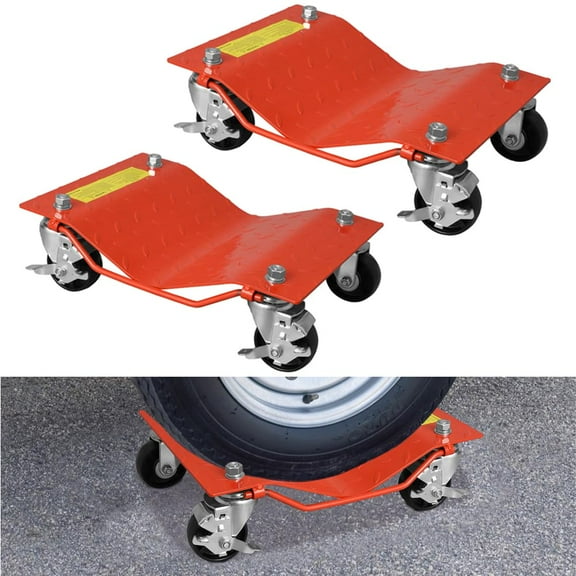 3000LBS Car Wheel Dolly for Moving Car,Car Dollies Set of 2,Vehicle Dolly Heavy Duty for Motorcycles,Disabled Units,Trucks,Dirt Bike(