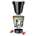 thumbnail image 2 of Mugzie 12-Ounce "Low Ball" Tumbler Drink Cup with Removable Insulated Wetsuit Cover - Penguin Chicks, 2 of 4