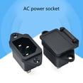 thumbnail image 2 of AC 250V 10A IEC320 C14 3 Pin Male Power Cord Inlet Socket, 2 of 11