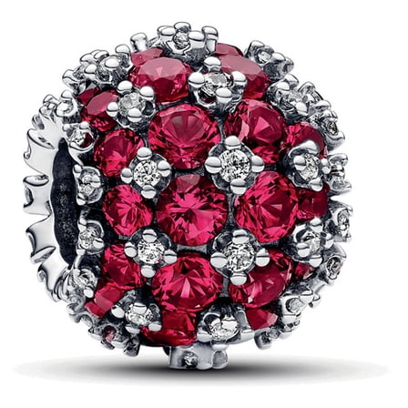 Pandora Sparkling Pave Round Pink Charm