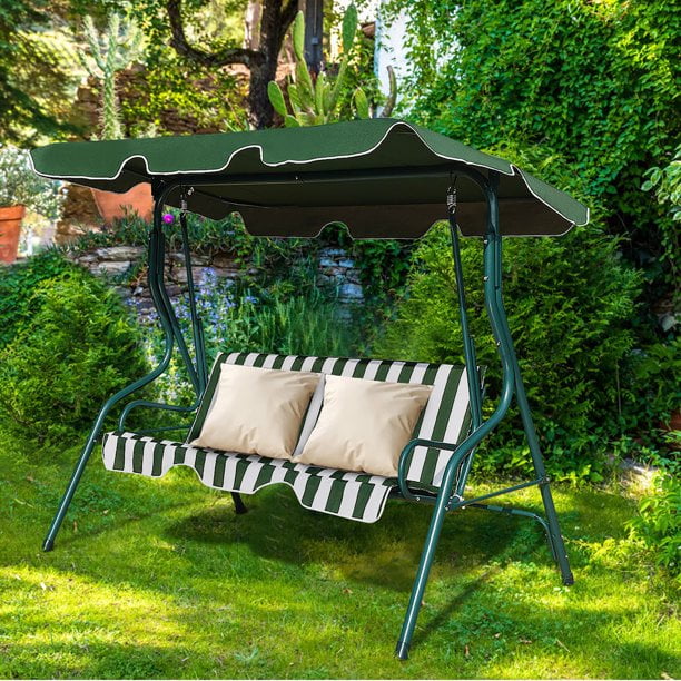 Details about   Outdoor Swing Top Cover Canopy Replacement Garden Yard Seater Sunshade Rainproof 