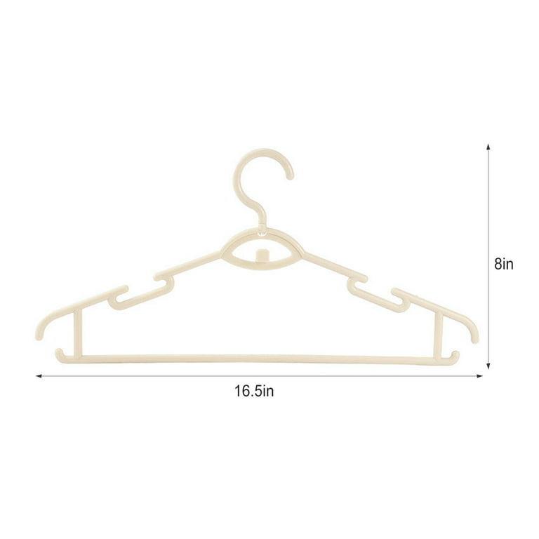 15 Inch Open Hook 14inch White Plastic Clothes Hanger, For Cloth Hanging