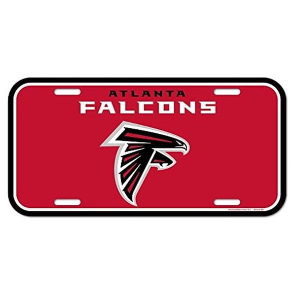 Plaque d'Immatriculation Atlanta Falcons en Plastique