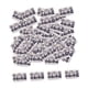 thumbnail image 4 of 100 piezas de anillos de cuentas para rastas, accesorios para el cabello, anillos para trenzas, clips para el cabello para mujeres Plata 10mmx15mm, 4 of 9