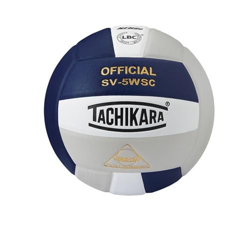 Tachikara Indoor Volleyball SensiTec, Navy/White/Silver Gray