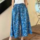 thumbnail image 2 of Pantalones de Mujer Casual Silk Printed Loose Wide Leg Pantalones Recortados de Poliéster, Pantalones Casuales para Uso Diario Y Al Aire Libre, 2 of 4