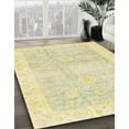 thumbnail image 2 of Ahgly Company Indoor Square Abstract Yellow Oriental Area Rugs, 8' Square, 2 of 6