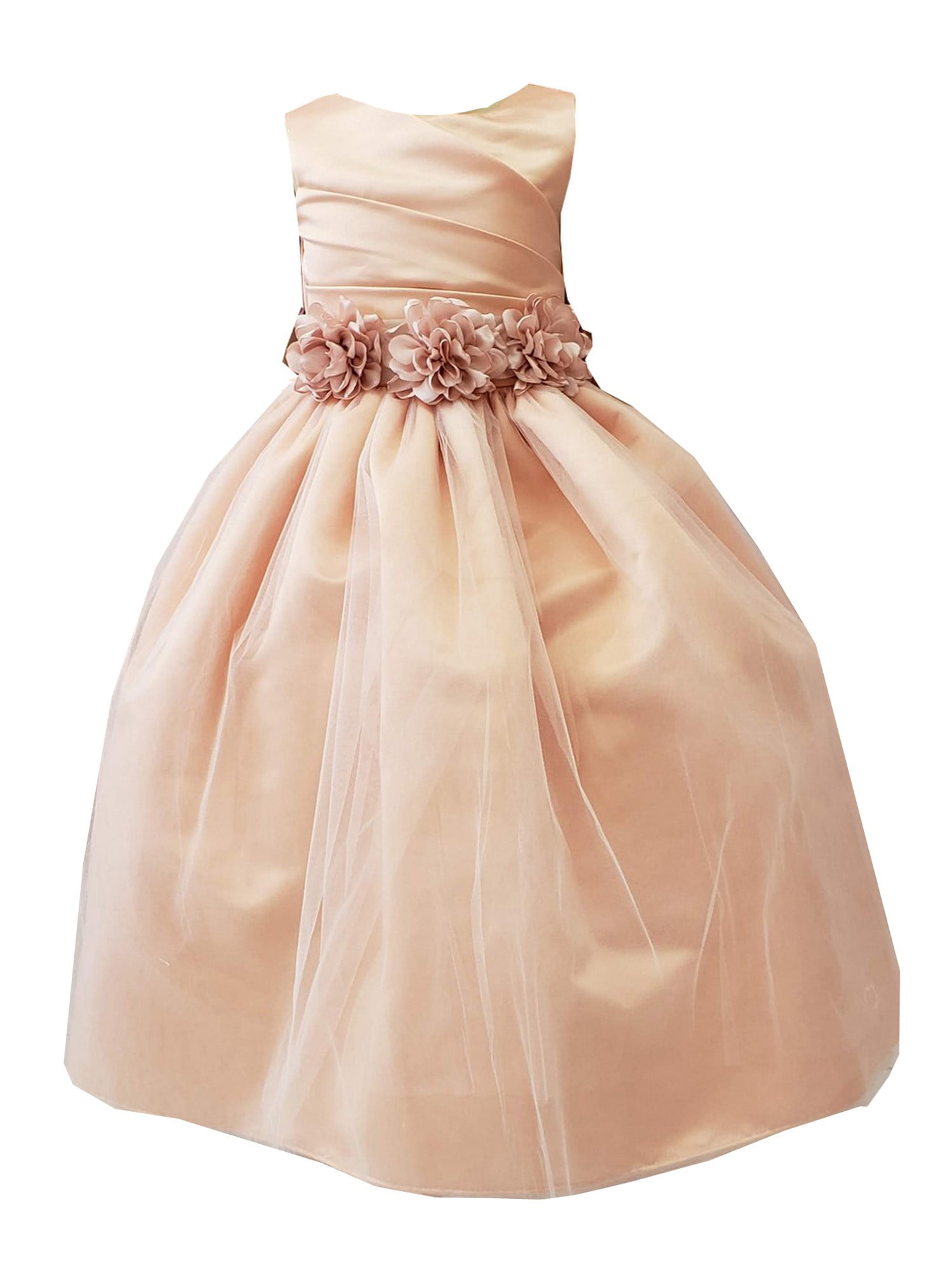 peach gown for kids