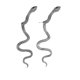 thumbnail image 2 of Pendientes con Incrustaciones de Plata | Diseño de Tendencia de Moda | Tachuelas Desmontables | Pendientes de Alto Estilo para Mujer, 2 of 4