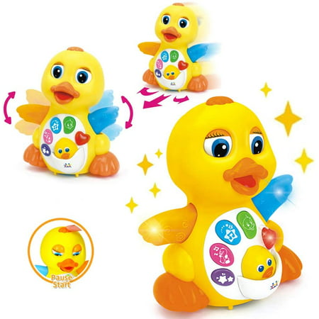 Musical Flapping Yellow Duck Interactive Action Educational Learning  Walking Dancing toy | Walmart Canada