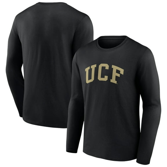 Men's Black UCF Knights Basic Arch Long Sleeve T-Shirt