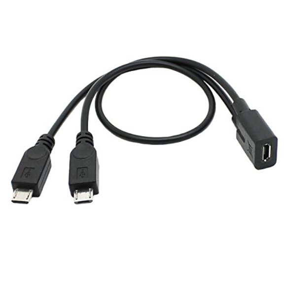 cy micro usb female to 2 micro usb male splitter extension charge cable for galaxy s5 i9600 s4 i9500 note2 n7100 s3 i9300 s2 9100