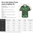 thumbnail image 5 of Sikiie Thorns Of Macro Cactus Print Men's Hawaiian Shirt, Summer Beach Button Pocket Short Sleeve T-Shirt,XX-Large, 5 of 7