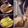 Casual Women Comfy Flat Moccasin-Gommino Loafer Shoes Round Toe Diving Leisure