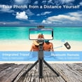 thumbnail image 3 of Phone Selfie Stick Tripod Retractable With Remote Control - Black, 3 of 5